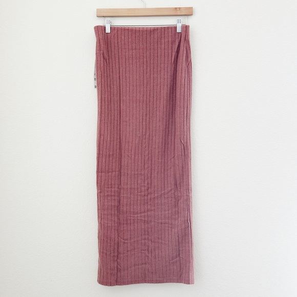 NEW UO Out From Under Bounce Plush Suki Ribbed Maxi Skirt - Picture 7 of 8
